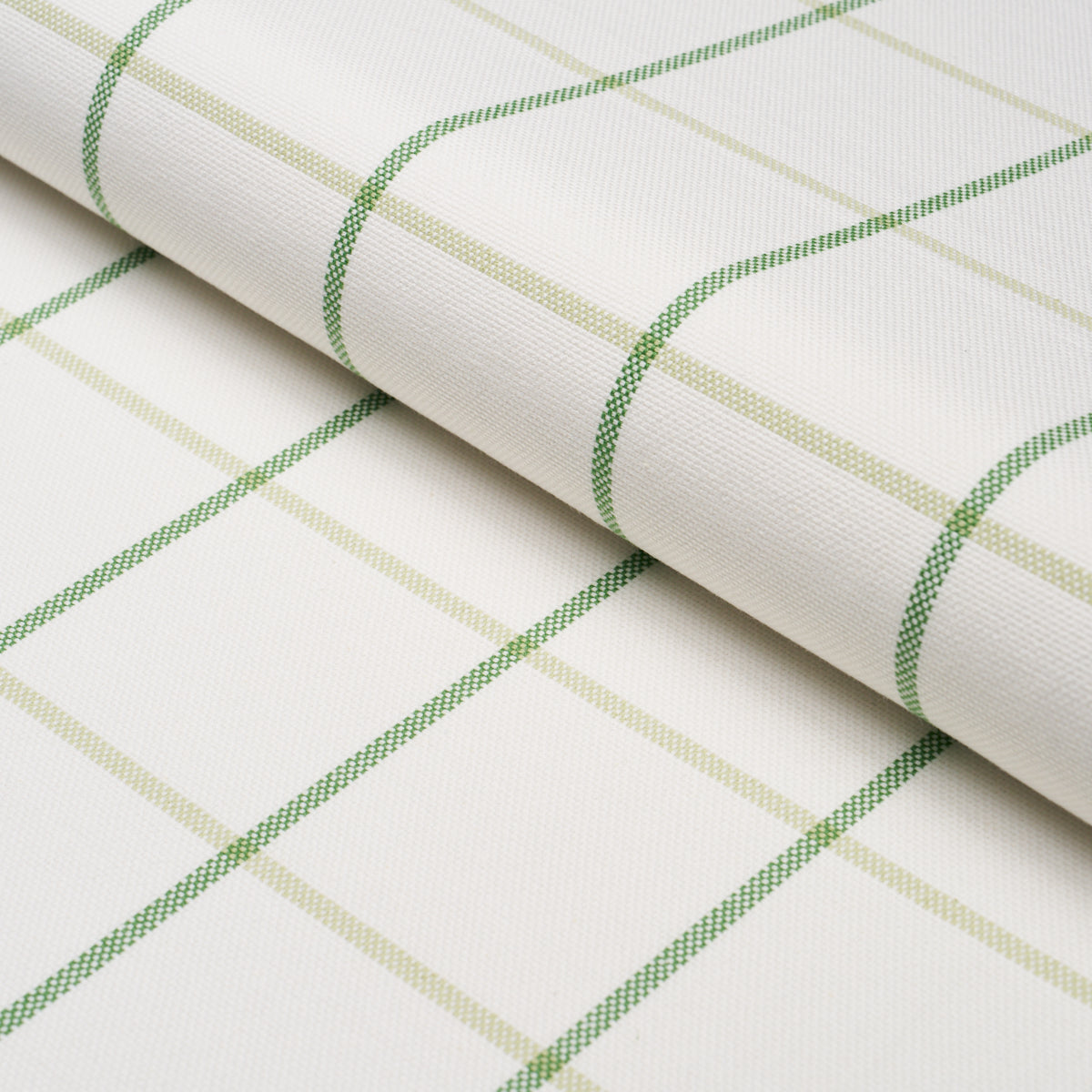 Purchase 83786 | Frannie Windowpane, Leaf Green - Schumacher Fabric