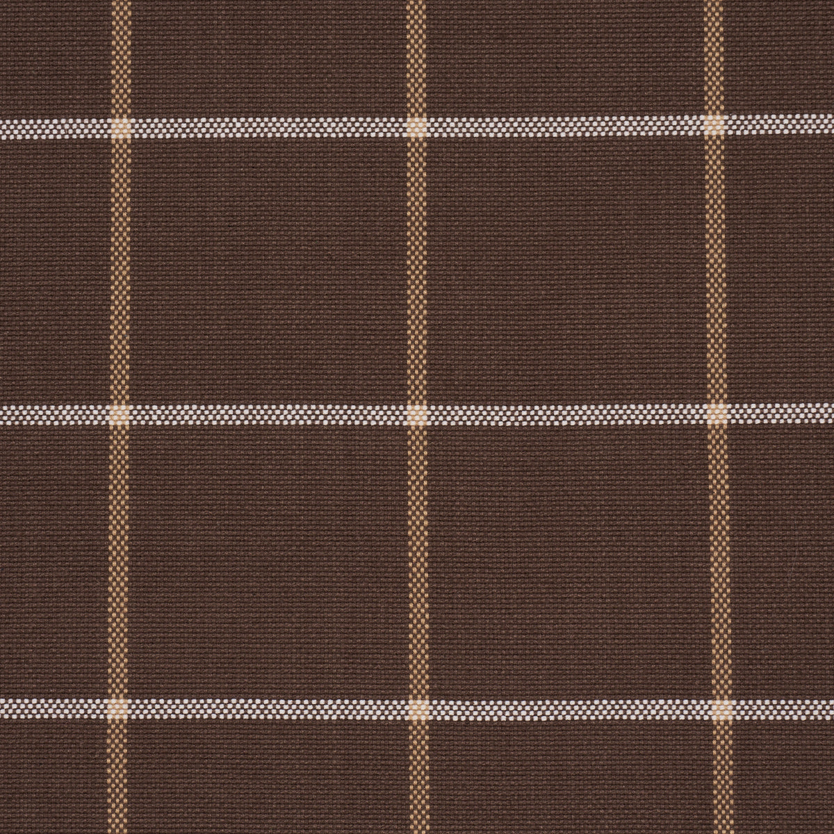 Purchase 83788 | Frannie Windowpane, Chocolate - Schumacher Fabric