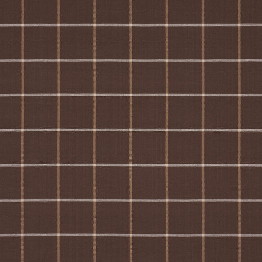 Purchase 83788 | Frannie Windowpane, Chocolate - Schumacher Fabric