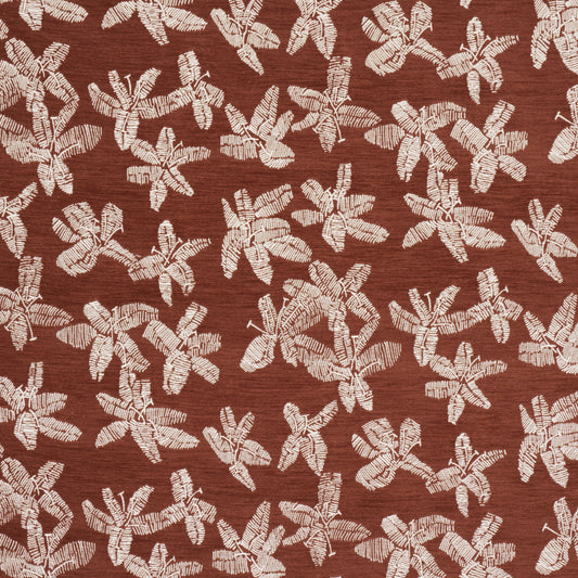 Purchase 83810 | Hibiscus, Teak - Schumacher Fabric