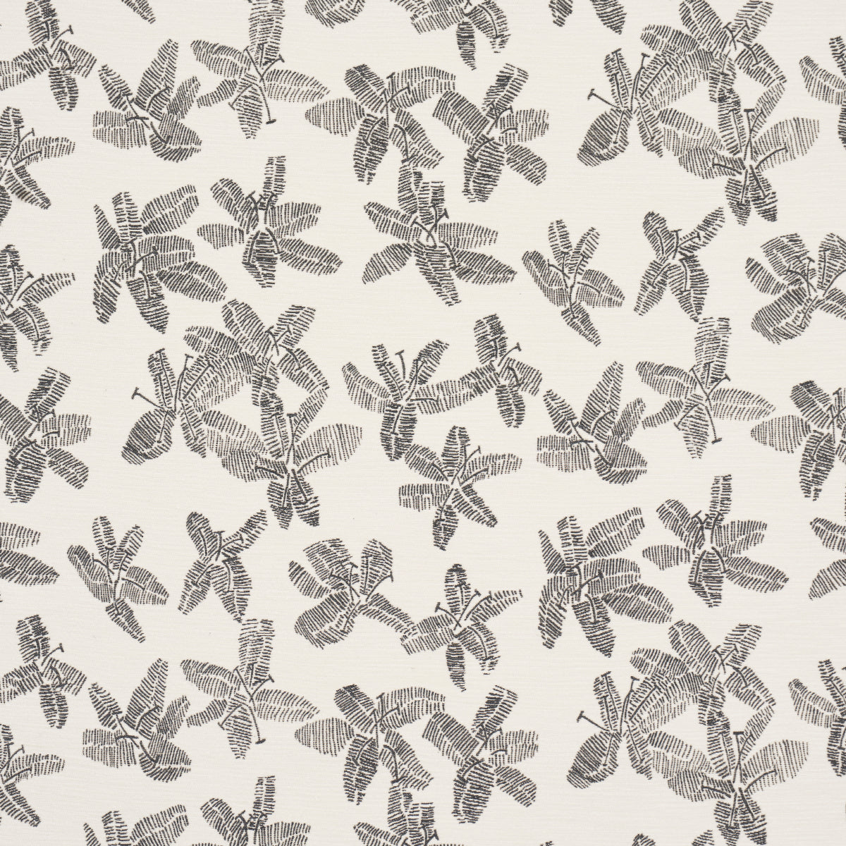 Purchase 83812 | Hibiscus, Black & White - Schumacher Fabric
