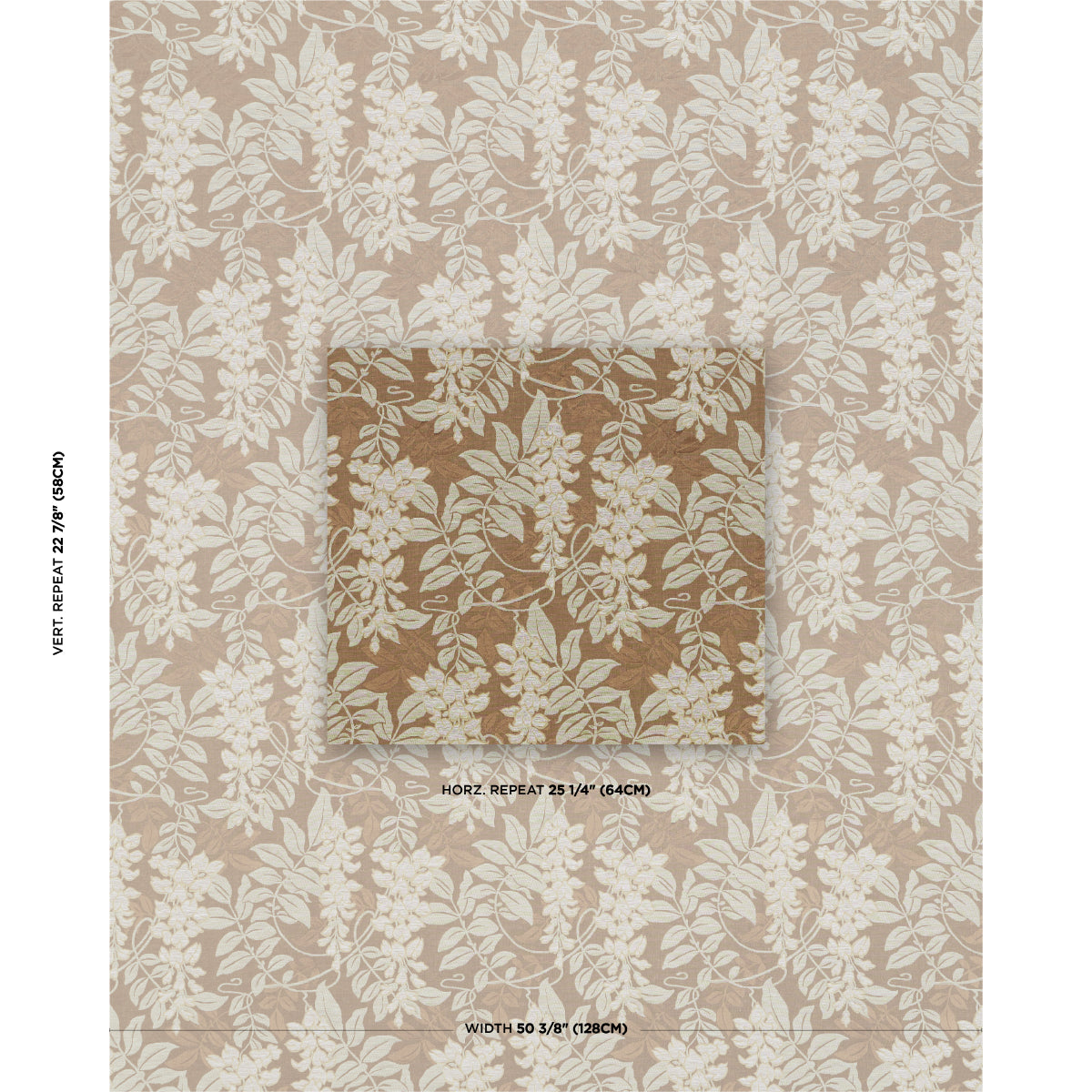 Purchase 83902 | Lucia Wisteria, Sable - Schumacher Fabric