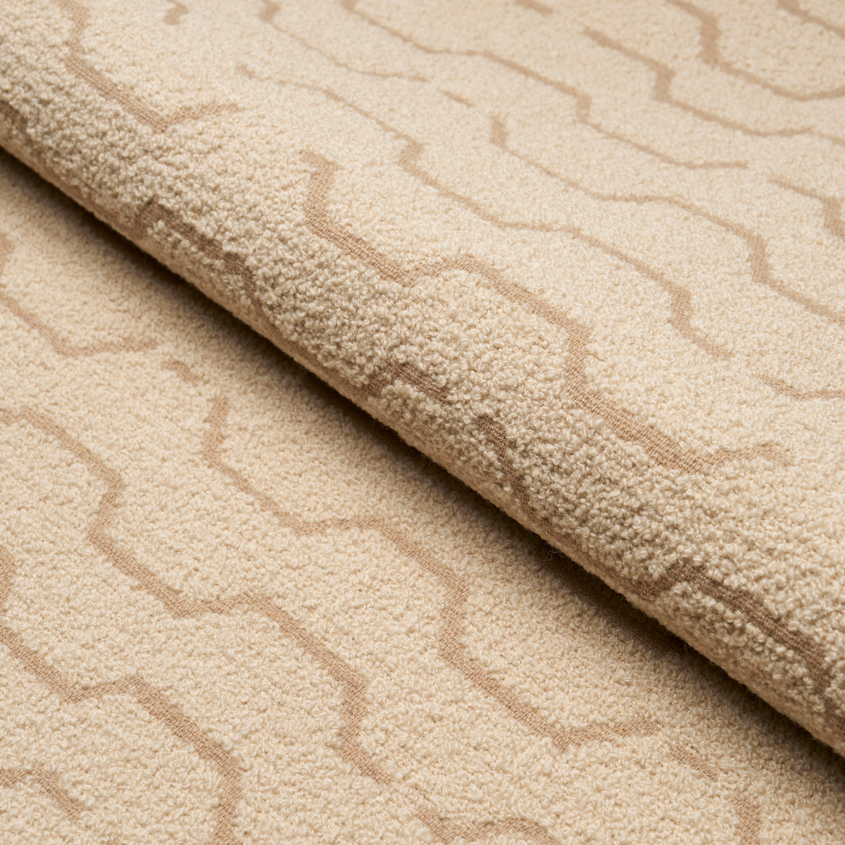 Purchase 83931 | Patek Wool Boucle, Sand - Schumacher Fabric