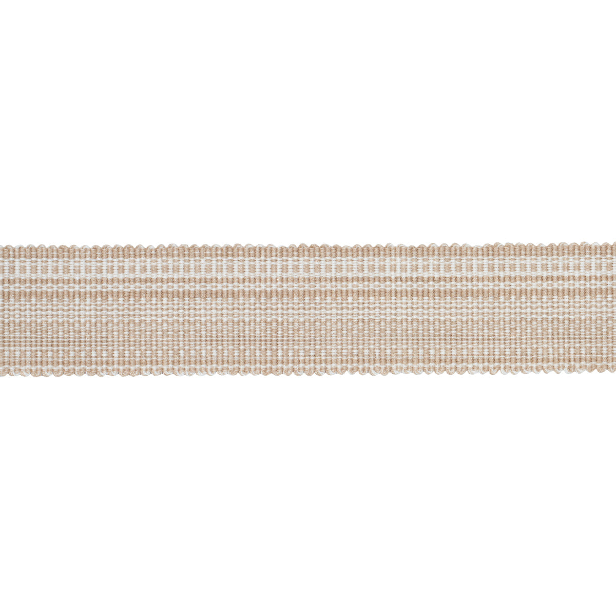 Purchase 83940 | Cotton Strie Tape Medium, Sand - Schumacher Trim