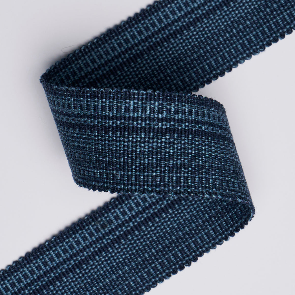 Purchase 83941 | Cotton Strie Tape Medium, Indigo - Schumacher Trim