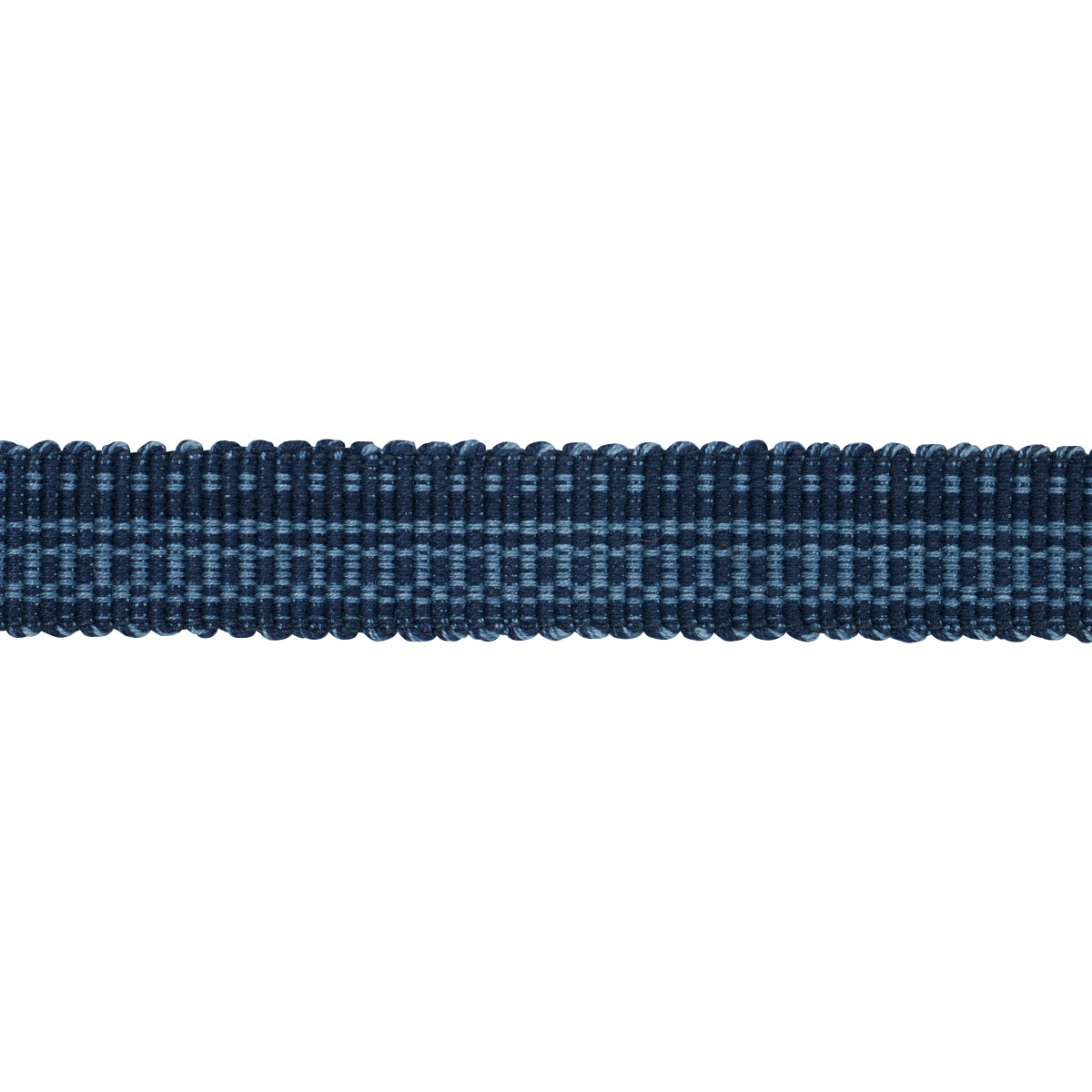 Purchase 83950 | Cotton Strie Tape Narrow, Indigo - Schumacher Trim