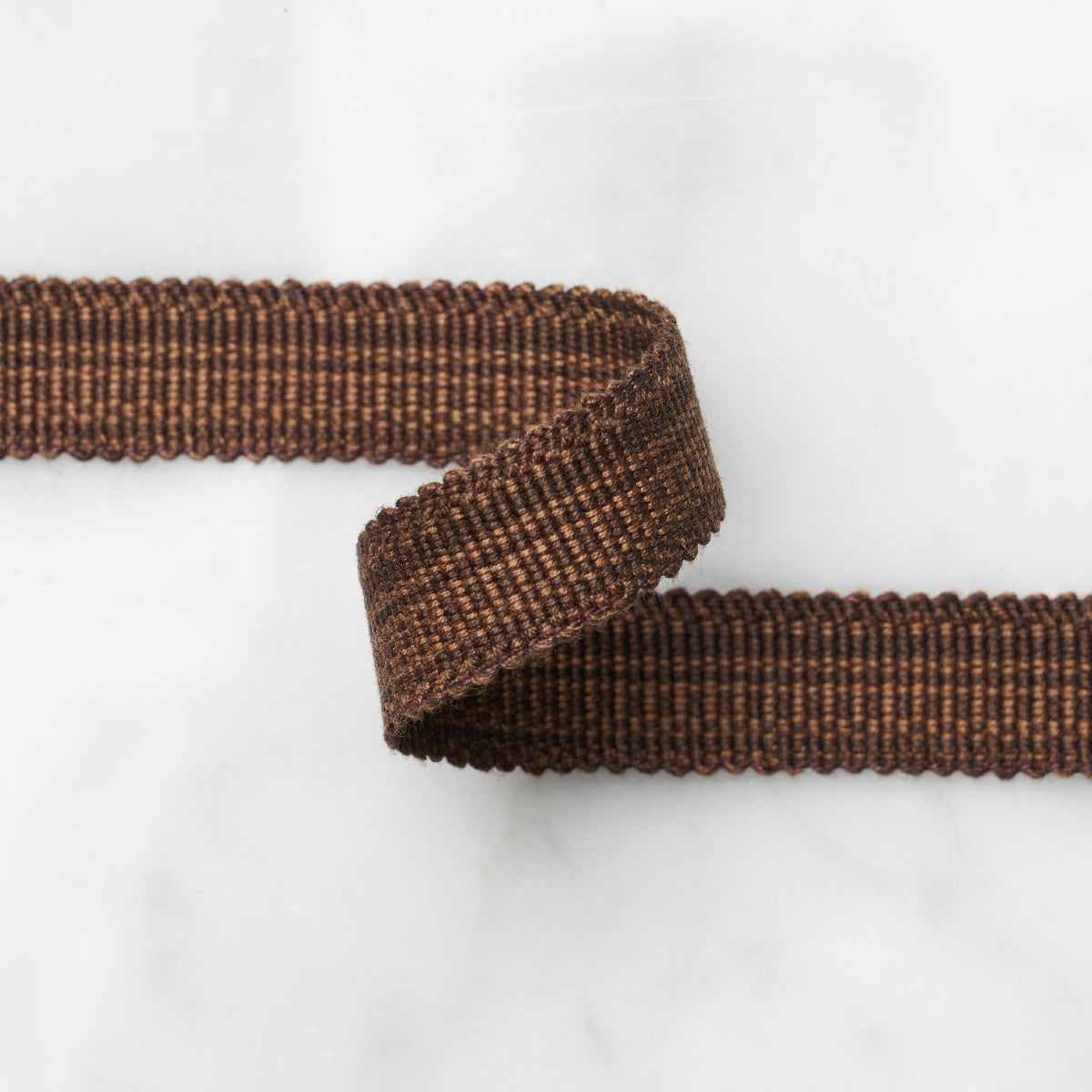 Purchase 83952 | Cotton Strie Tape Narrow, Chestnut - Schumacher Trim