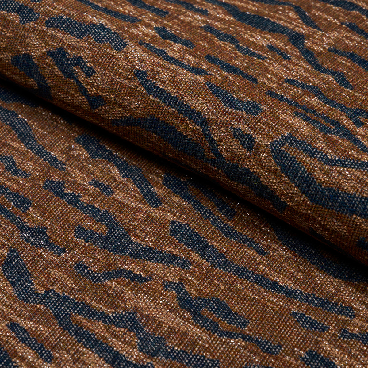 Purchase 83970 | Altamira, Navy/Brown - Schumacher Fabric