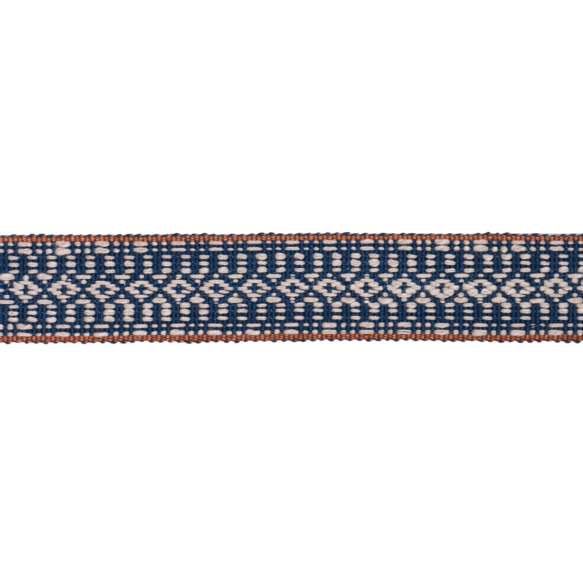 Purchase 84020 | Helena Linen Cotton Tape, Indigo - Schumacher Trim