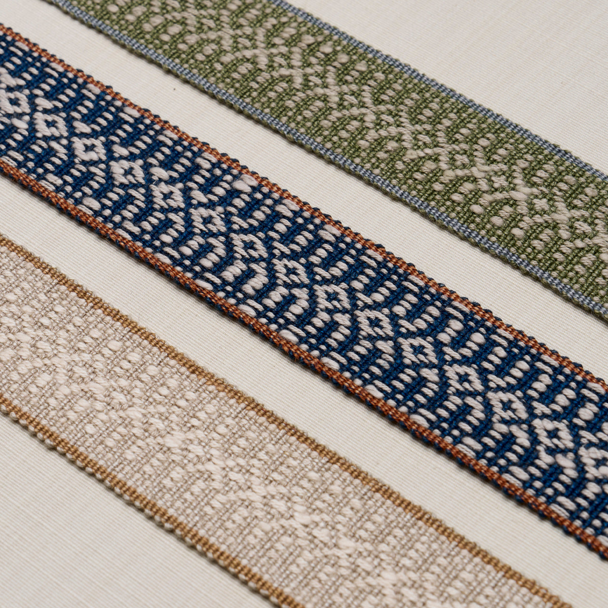 Purchase 84022 | Helena Linen Cotton Tape, Fern - Schumacher Trim