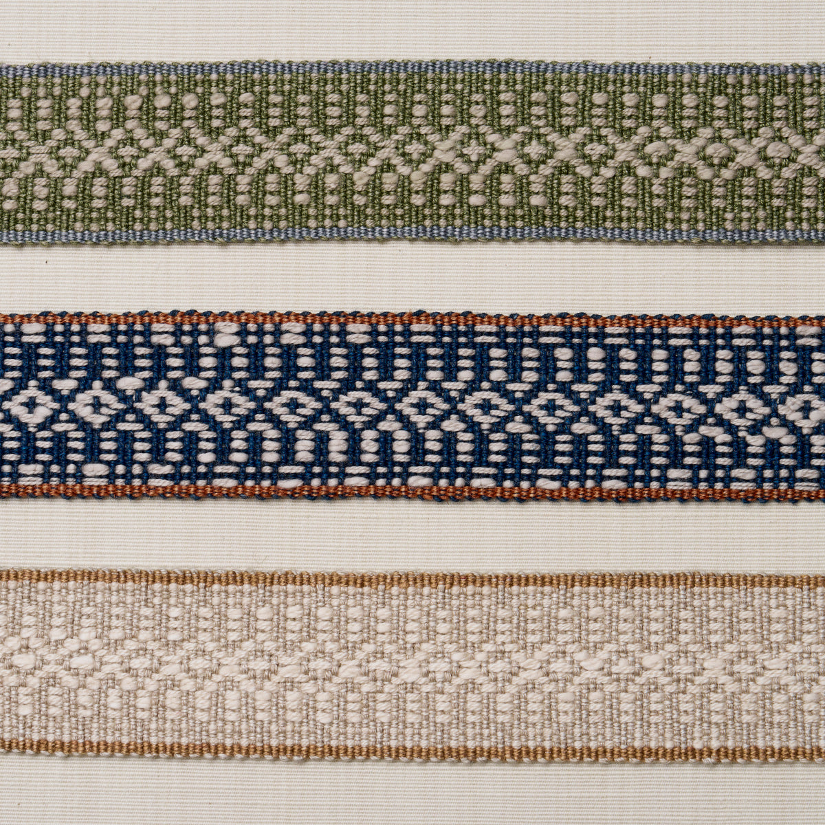 Purchase 84022 | Helena Linen Cotton Tape, Fern - Schumacher Trim