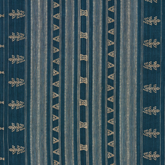 Purchase 84060 | Nima Embroidered Cotton Linen, Indigo - Schumacher Fabric