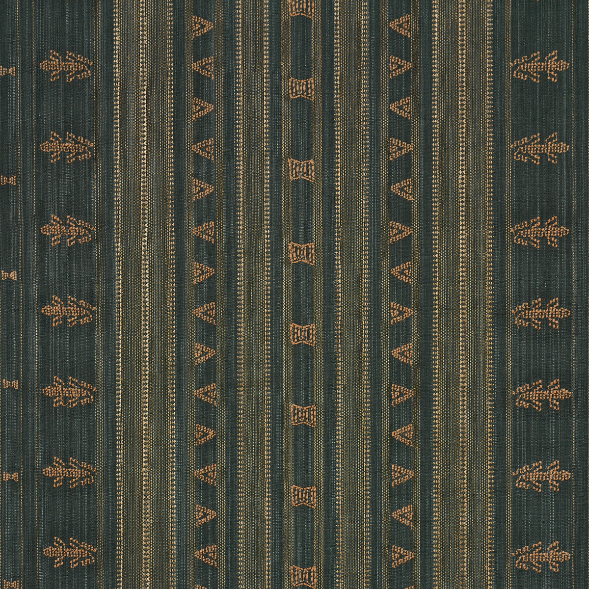 Purchase 84061 | Nima Embroidered Cotton Linen, Jungle Green - Schumacher Fabric