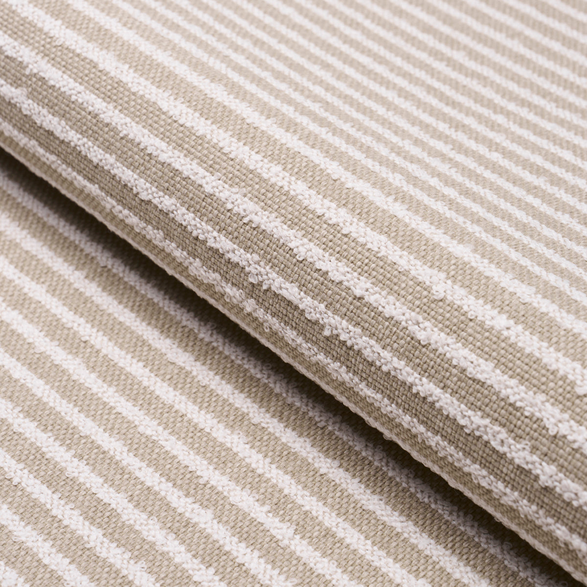 Purchase 84261 | Boucle Stripe Indoor/Outdoor, Flax - Schumacher Fabric