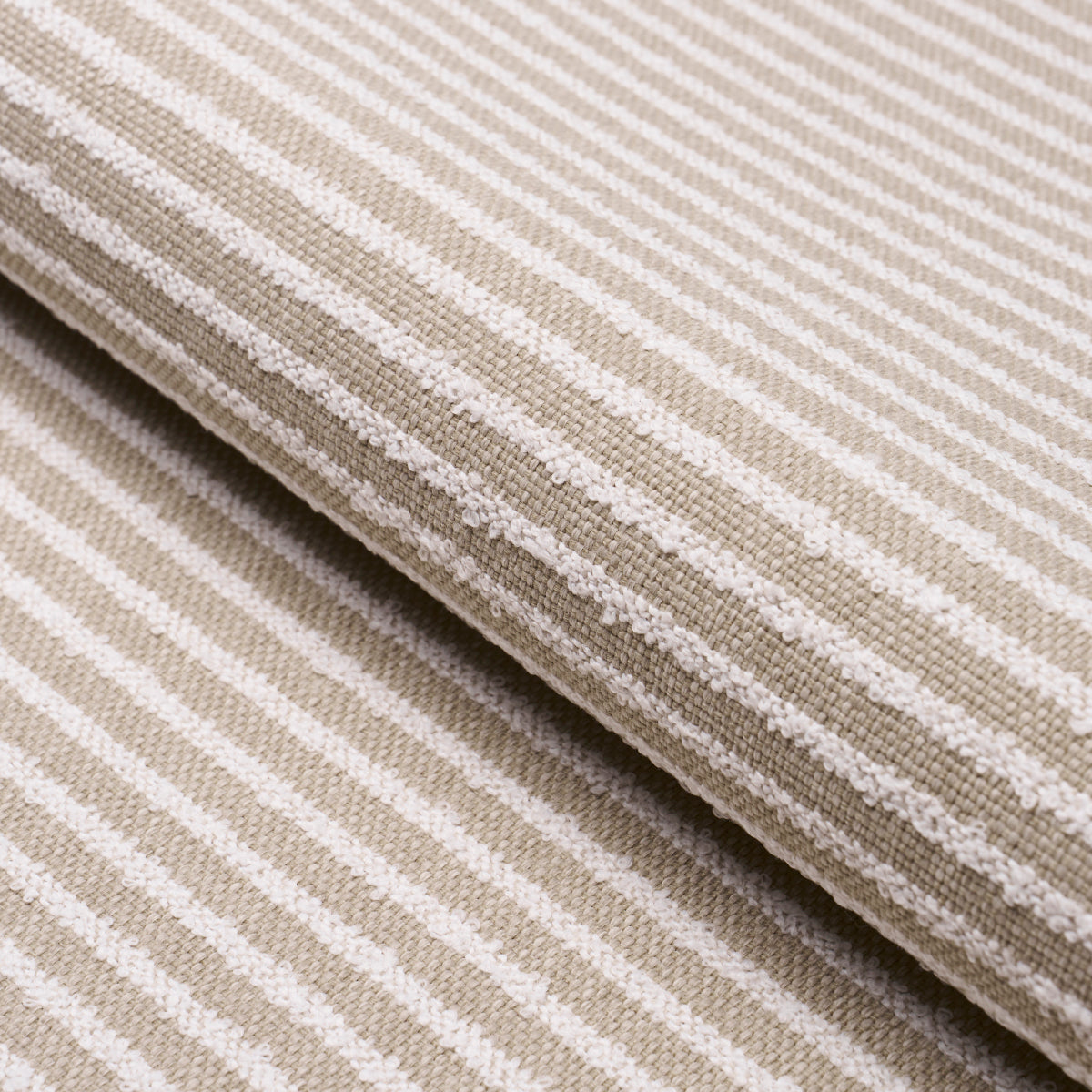 Purchase 84261 | Bouclé Stripe Indoor/Outdoor, Flax - Schumacher Fabric
