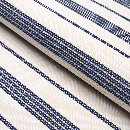Purchase 84270 | Serra Mesa Indoor/Outdoor Stripe, Navy - Schumacher Fabric