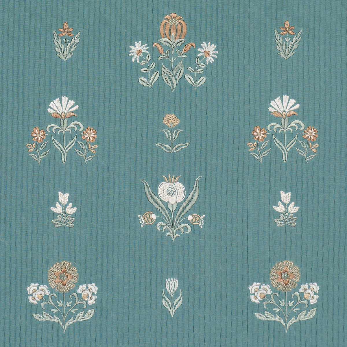 Purchase 84370 | Elmslie Embroidery, Teal - Schumacher Fabric