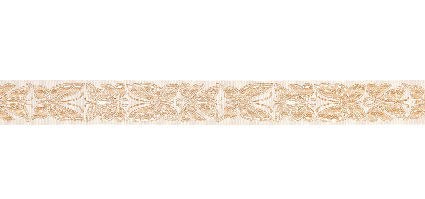 Purchase 84381 | Metamorphosis Tape, Ivory & Gold - Schumacher Trim