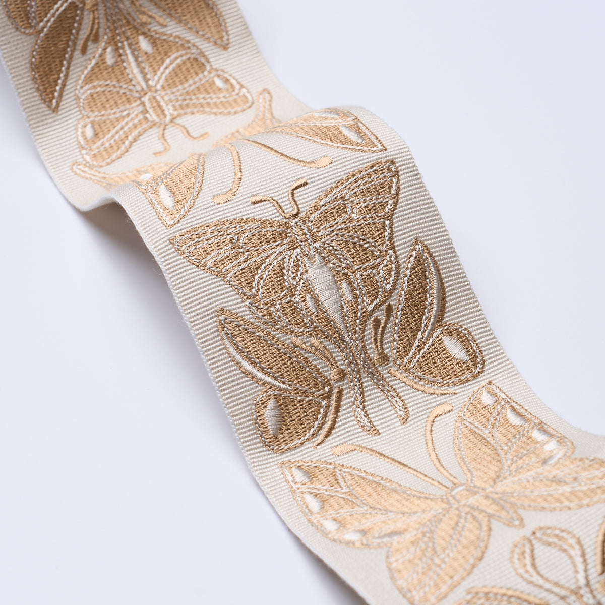 Purchase 84381 | Metamorphosis Tape, Ivory & Gold - Schumacher Trim