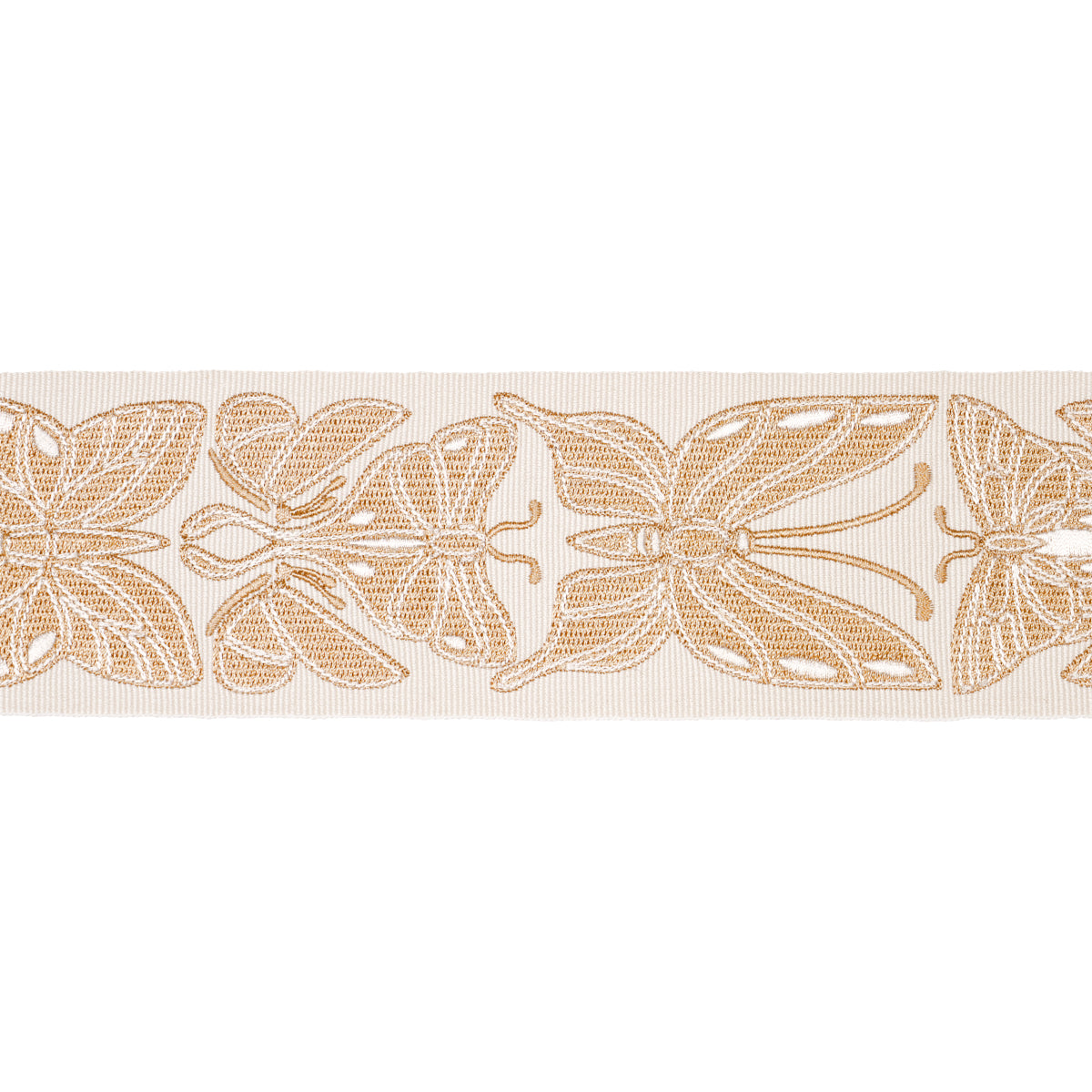 Purchase 84381 | Metamorphosis Tape, Ivory & Gold - Schumacher Trim