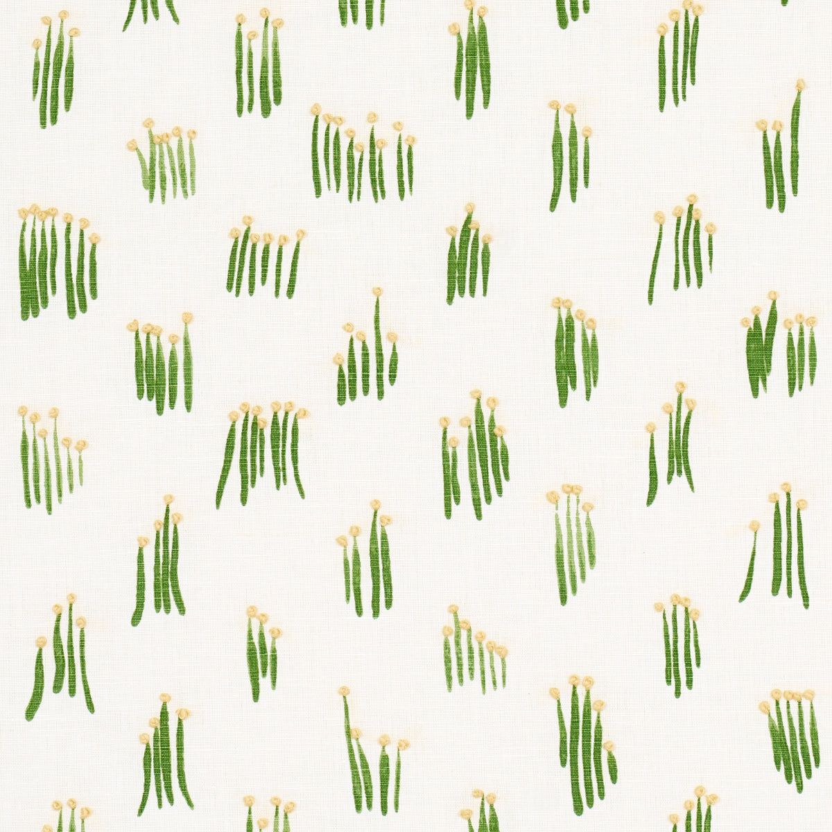 Purchase 84390 | Meadow Button Hand Embroidery, Yellow - Schumacher Fabric