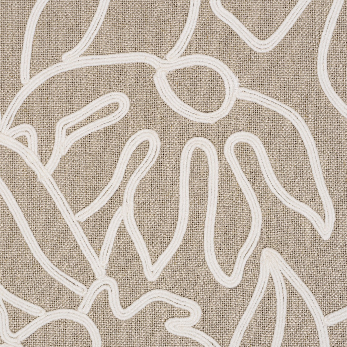 Purchase 84410 | Lola Embroidery, Flax - Schumacher Fabric