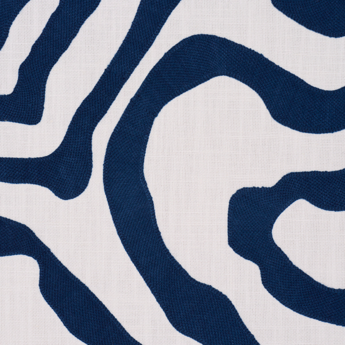 Purchase 84432 | Defeo Embroidery, Indigo - Schumacher Fabric