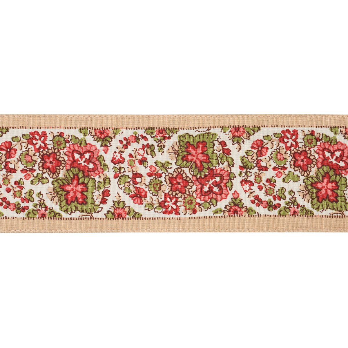 Purchase 84442 | Ines Paisley Trim, Rose & Cognac - Schumacher Trim