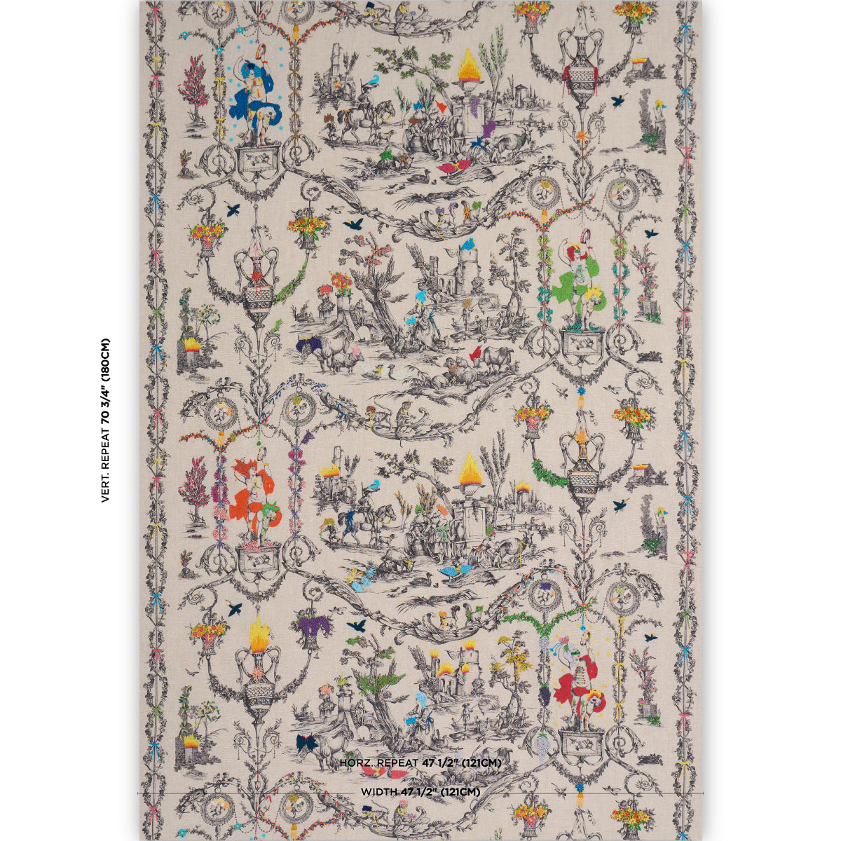 Purchase 84520 | La Liberte Americaine Toile, Multiverse - Schumacher Fabric