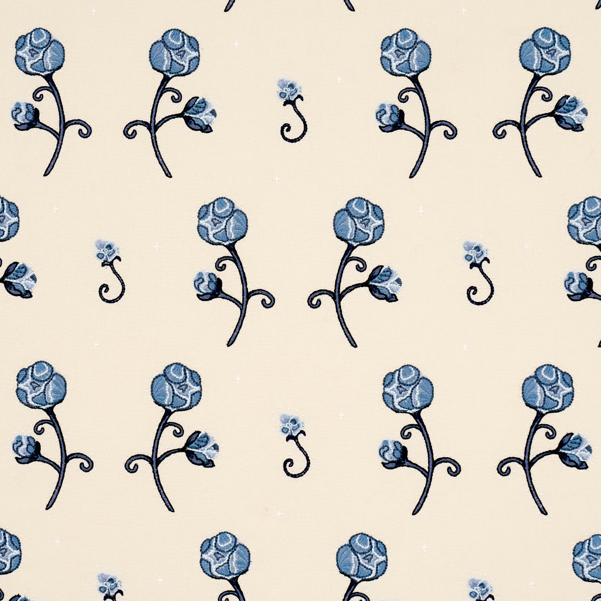 Purchase 84551 | Rhinestone Cowboy Embroidery, Navy - Schumacher Fabric