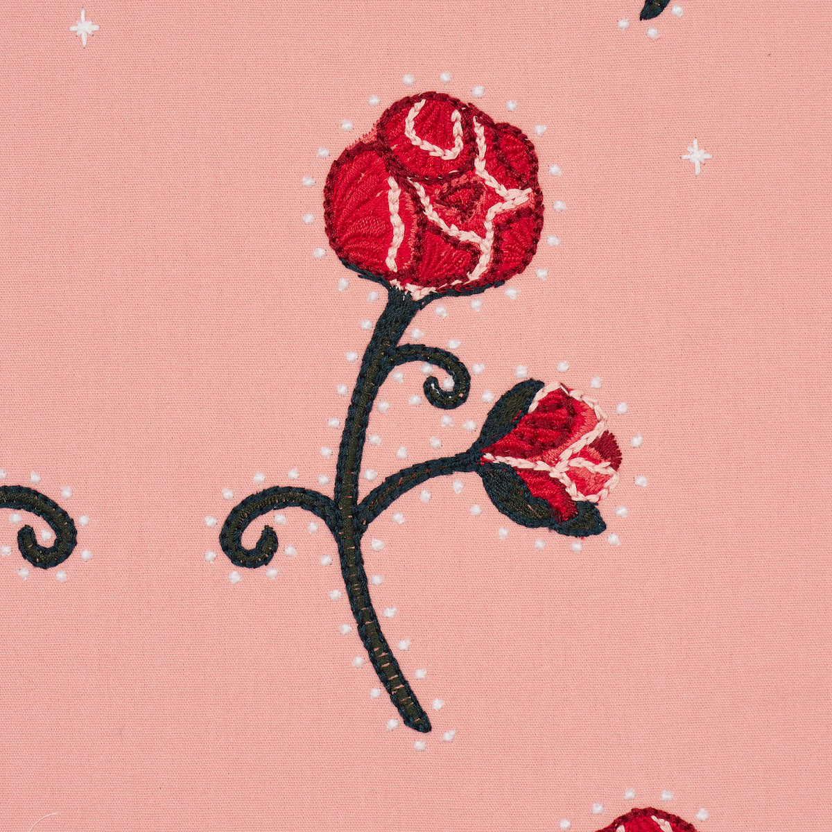 Purchase 84552 | Rhinestone Cowboy Embroidery, Pink - Schumacher Fabric