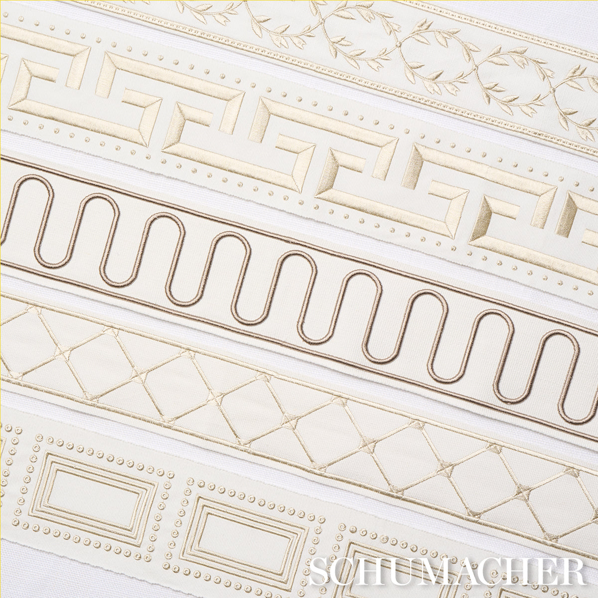 Purchase 84571 | Maison Vine, Ivory - Schumacher Trim