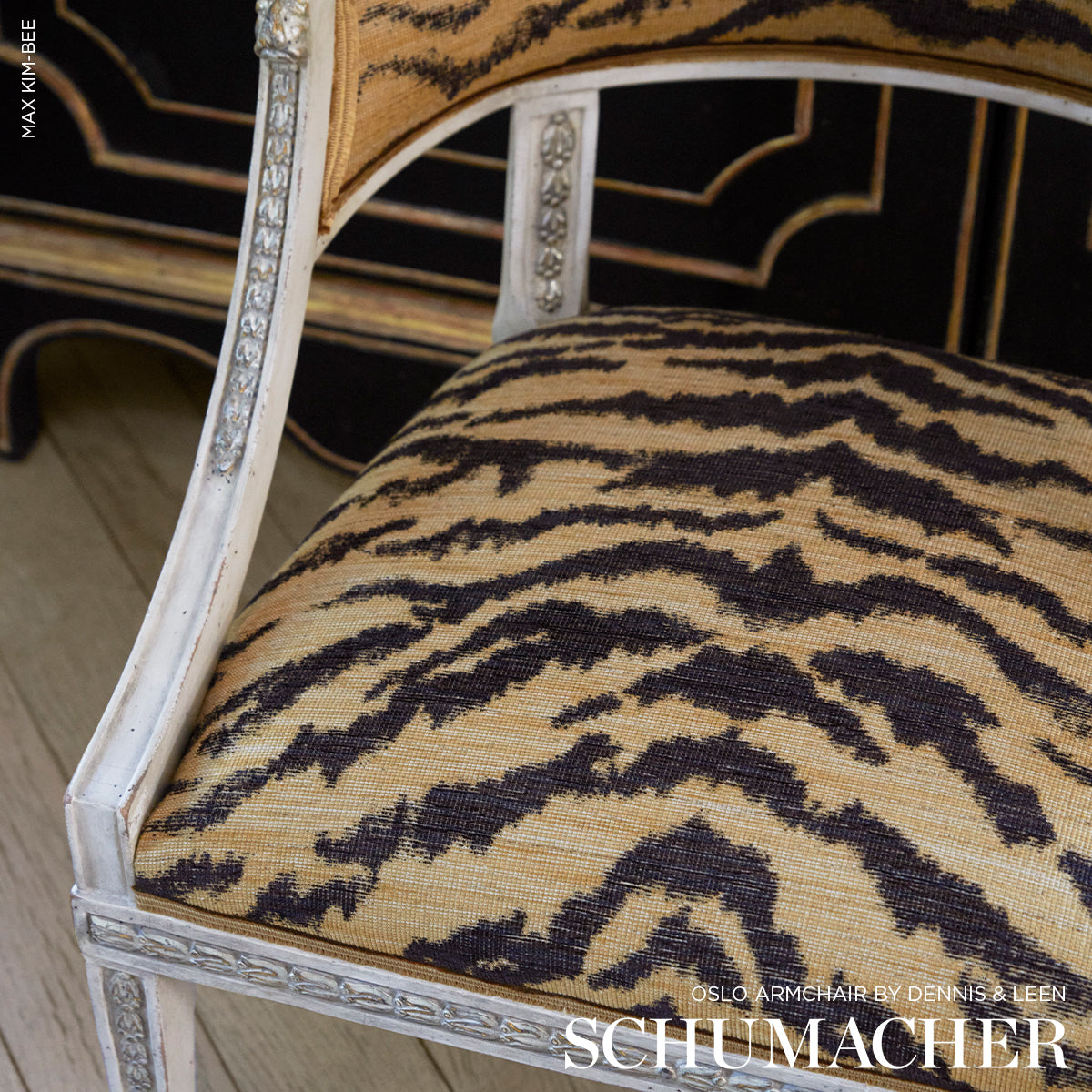 Purchase 84650 | Shivalik Hills Tiger, Gold - Schumacher Fabric