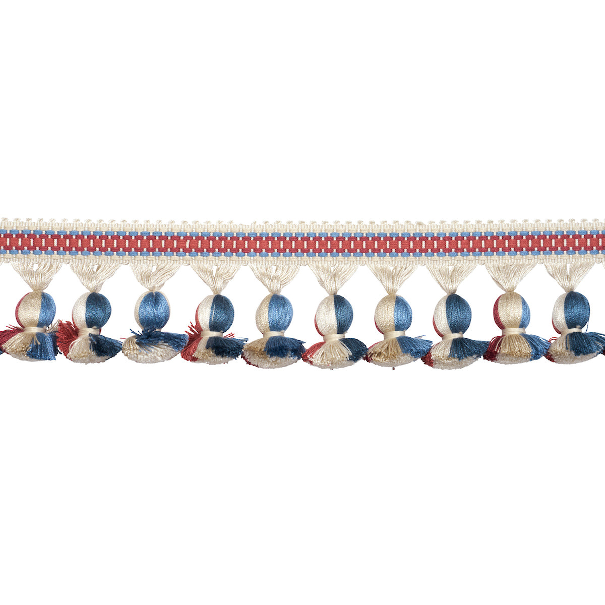 Purchase 84673 | Ali Tassel, Rouge & Navy - Schumacher Trim
