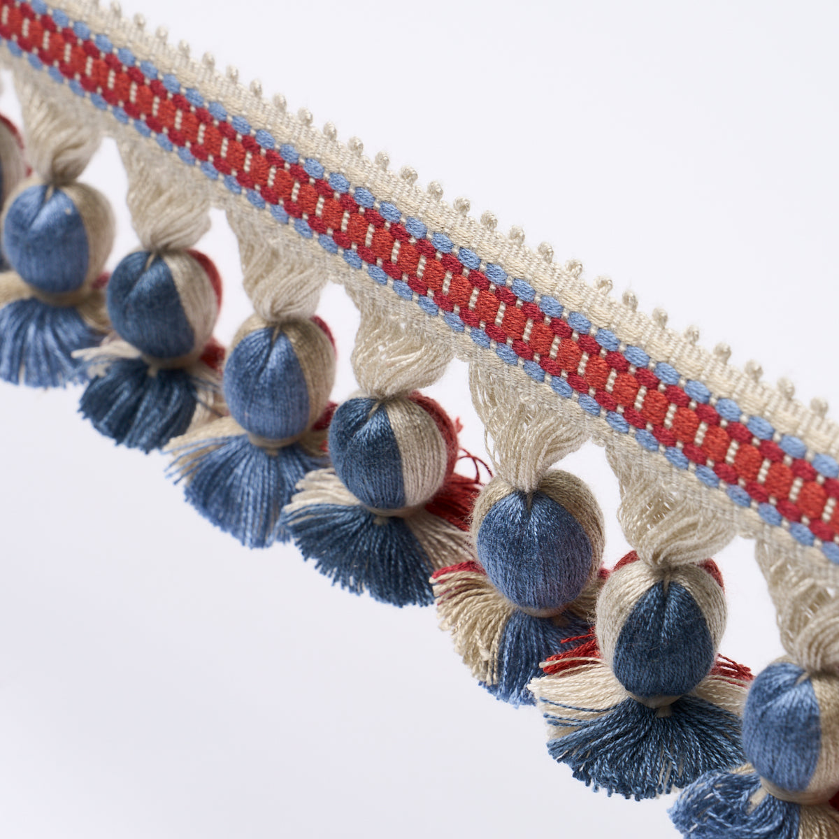 Purchase 84673 | Ali Tassel, Rouge & Navy - Schumacher Trim