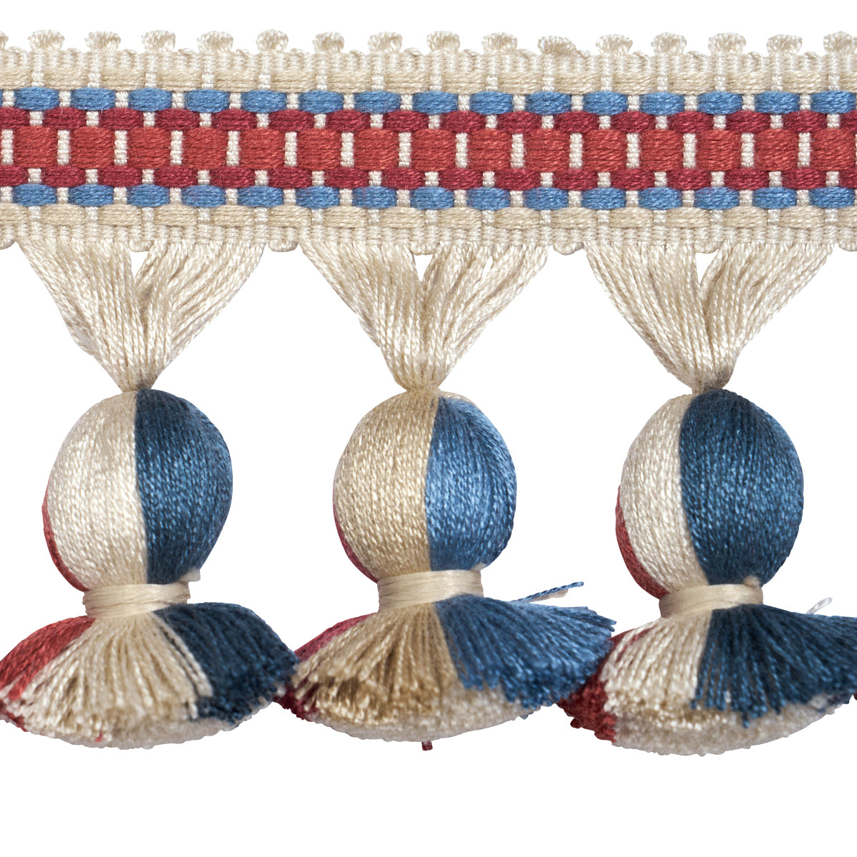 Purchase 84673 | Ali Tassel, Rouge & Navy - Schumacher Trim