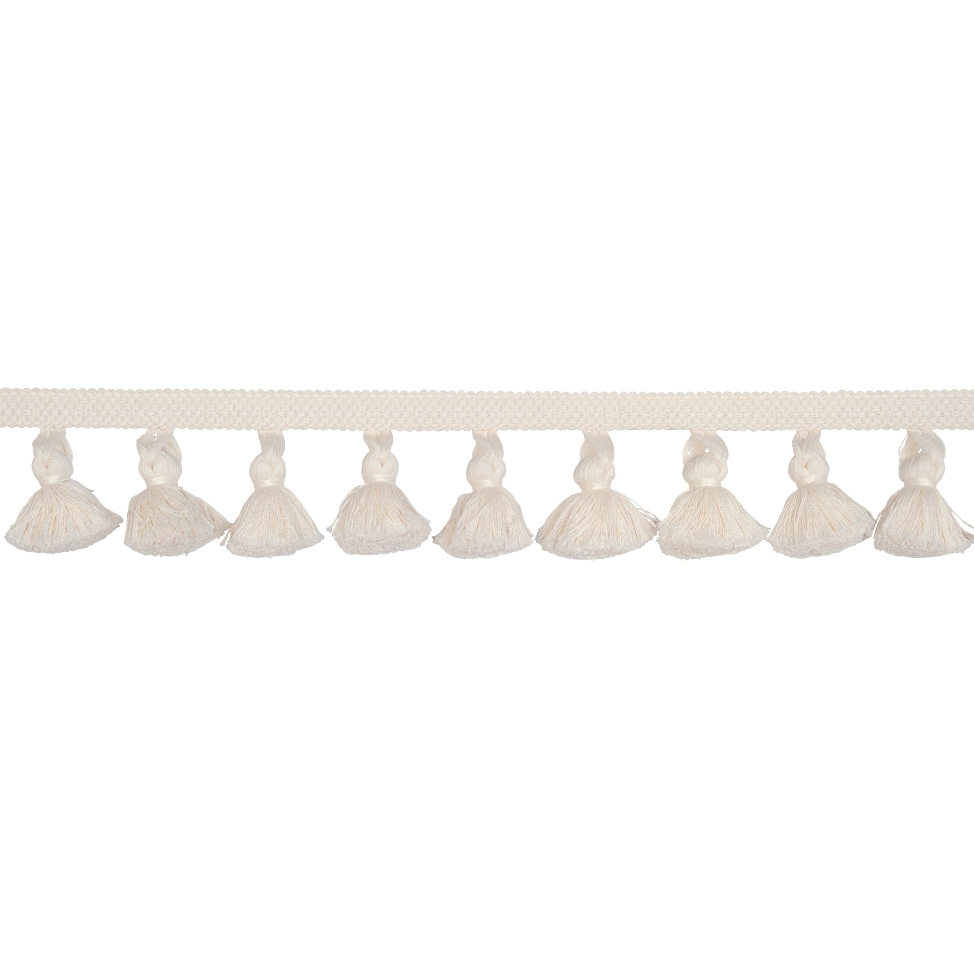 Purchase 84690 | Cotton Tassel Fringe, Ivory - Schumacher Trim