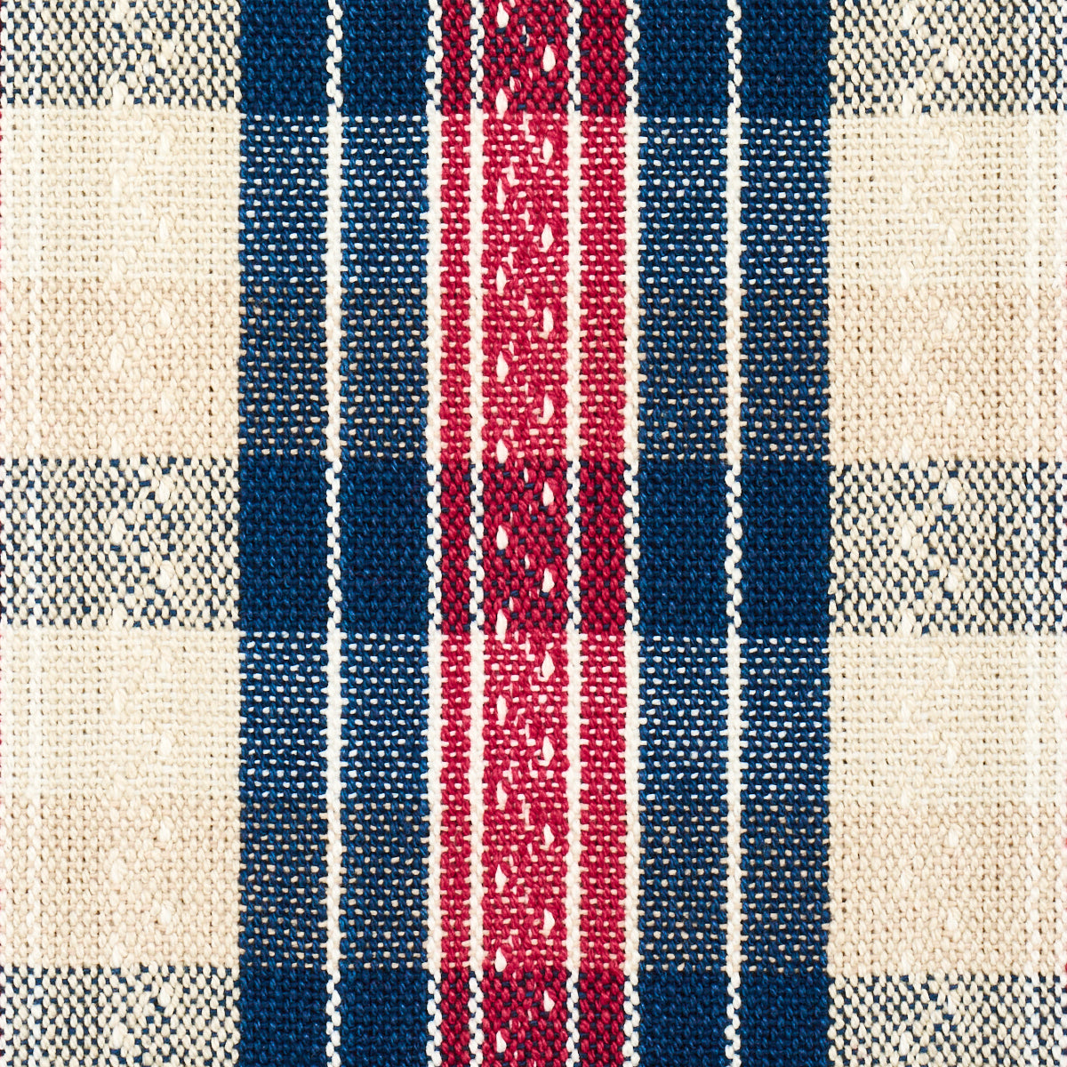 Purchase 84720 | Fonda Hand Woven Plaid, Rouge & Navy - Schumacher Fabric