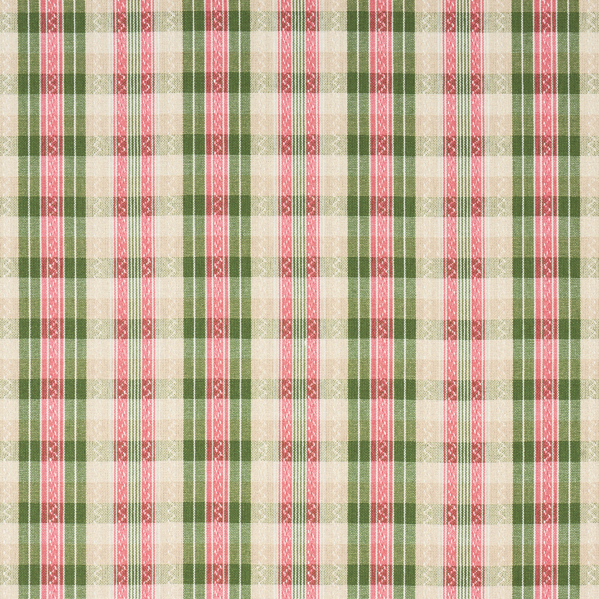 Purchase 84721 | Fonda Hand Woven Plaid, Petal & Leaf - Schumacher Fabric