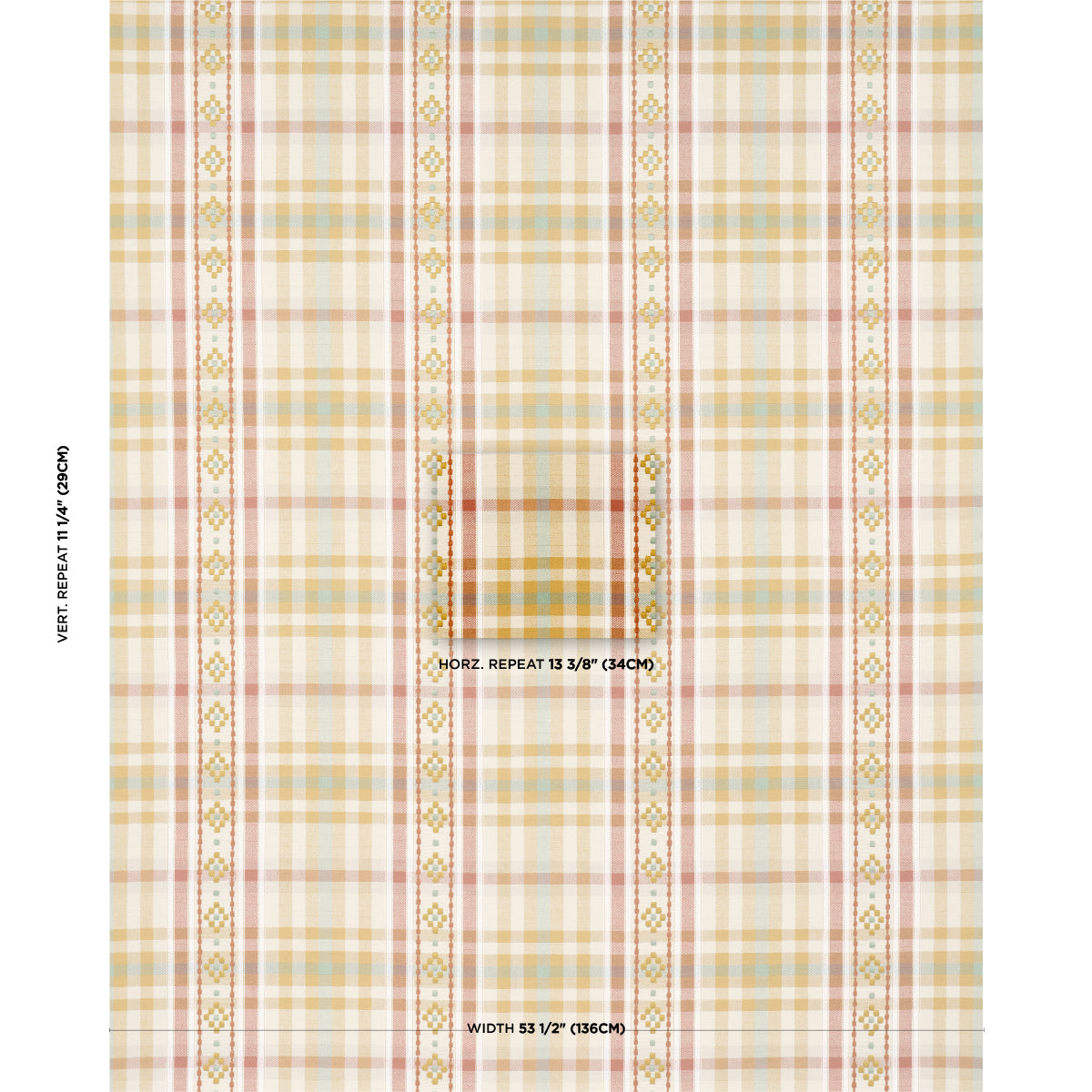 Purchase 84732 | Hutton Hand Woven Check, Ochre - Schumacher Fabric