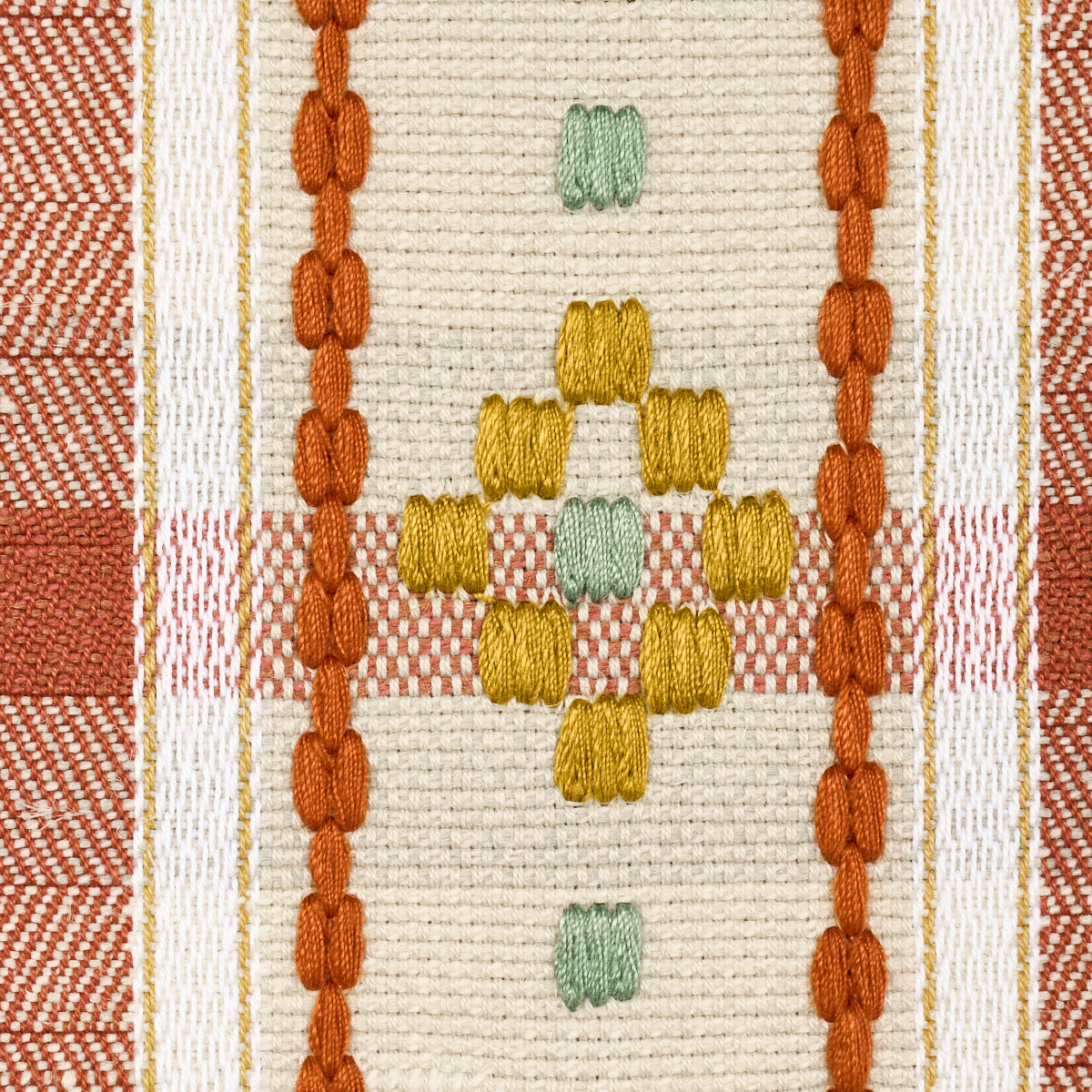 Purchase 84732 | Hutton Hand Woven Check, Ochre - Schumacher Fabric