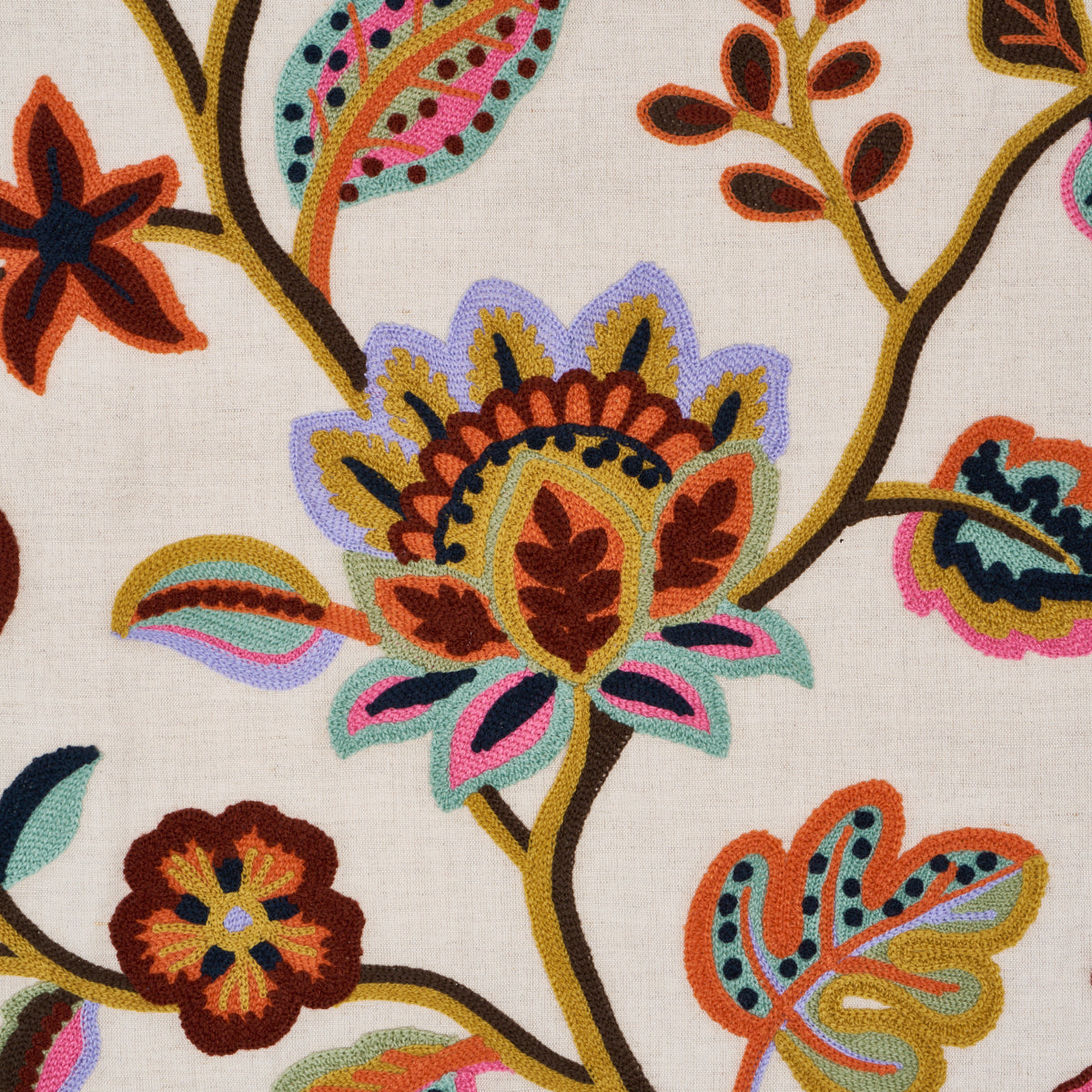 Purchase 84750 | Loulou Embroidery, Jewel - Schumacher Fabric