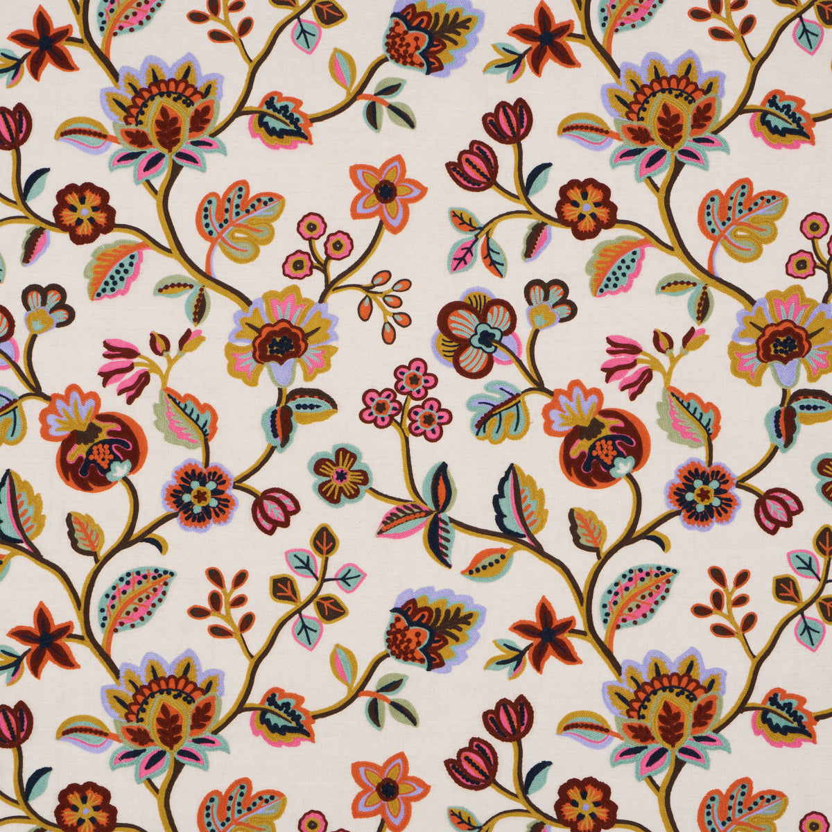 Purchase 84750 | Loulou Embroidery, Jewel - Schumacher Fabric