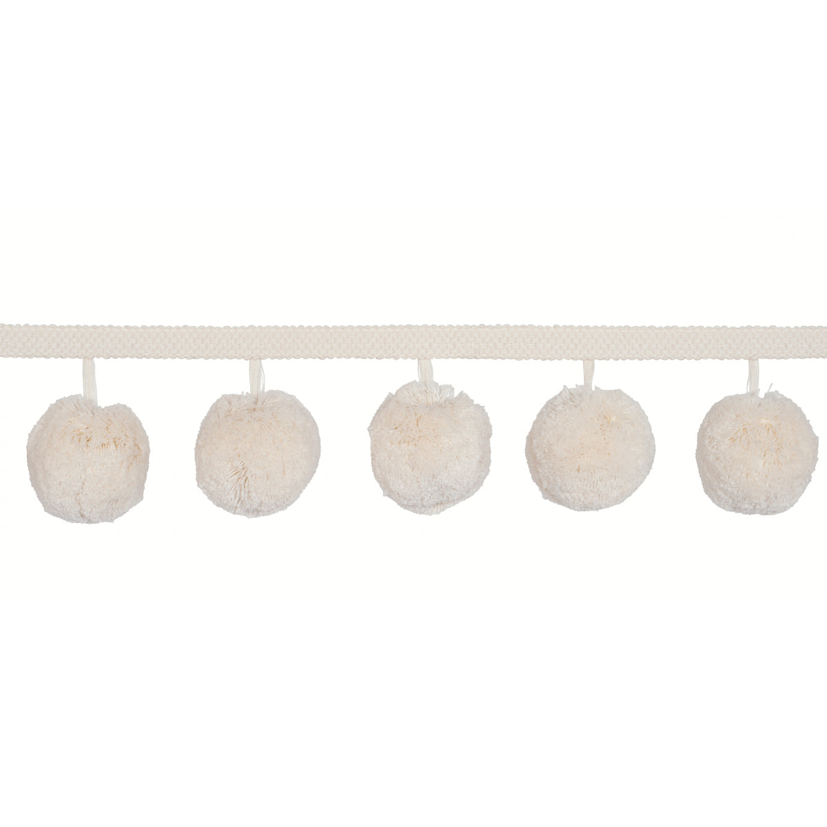 Purchase 84770 | Pom Pom Trim, Ivory - Schumacher Trim