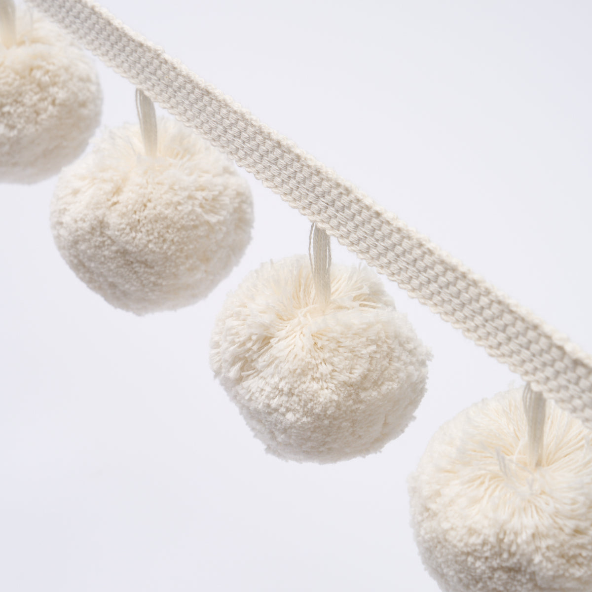 Purchase 84770 | Pom Pom Trim, Ivory - Schumacher Trim