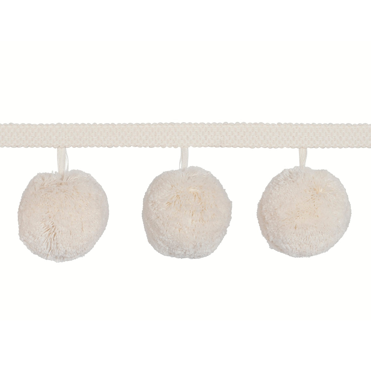 Purchase 84770 | Pom Pom Trim, Ivory - Schumacher Trim