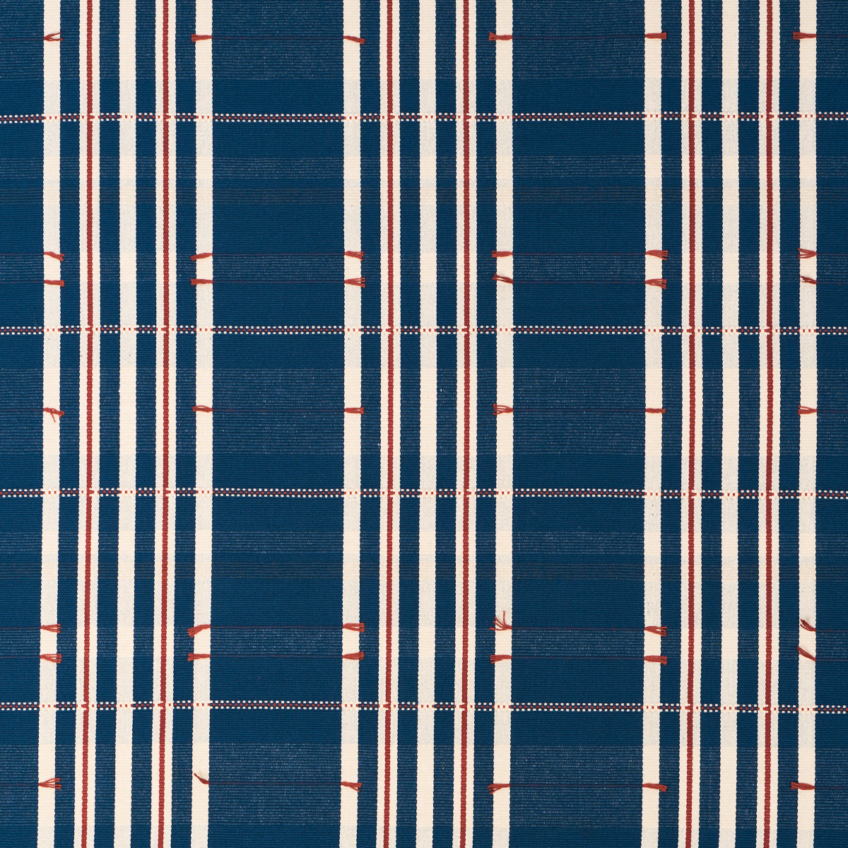 Purchase 84780 | Remmy Hand Woven Stripe, Indigo - Schumacher Fabric