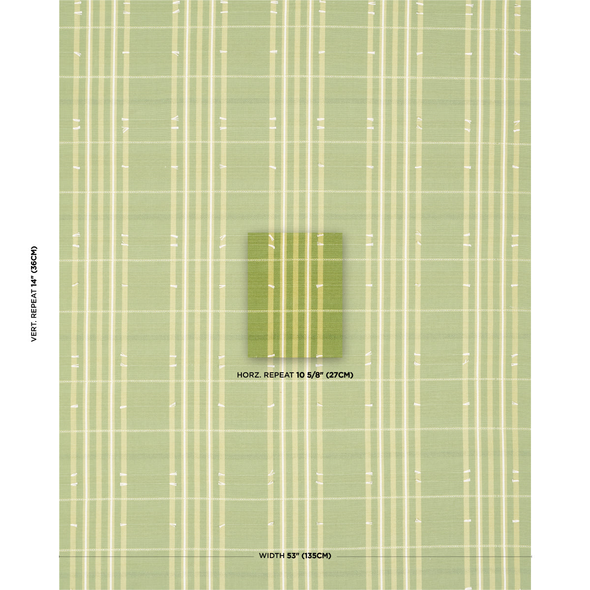 Purchase 84781 | Remmy Hand Woven Stripe, Leaf - Schumacher Fabric