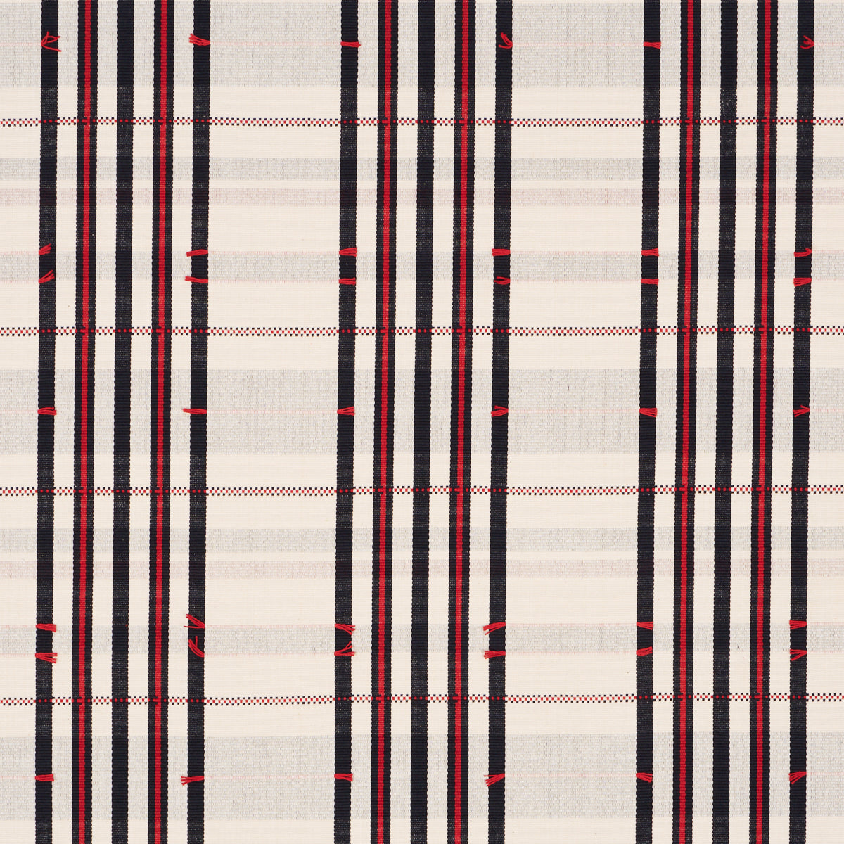 Purchase 84782 | Remmy Hand Woven Stripe, Noir - Schumacher Fabric