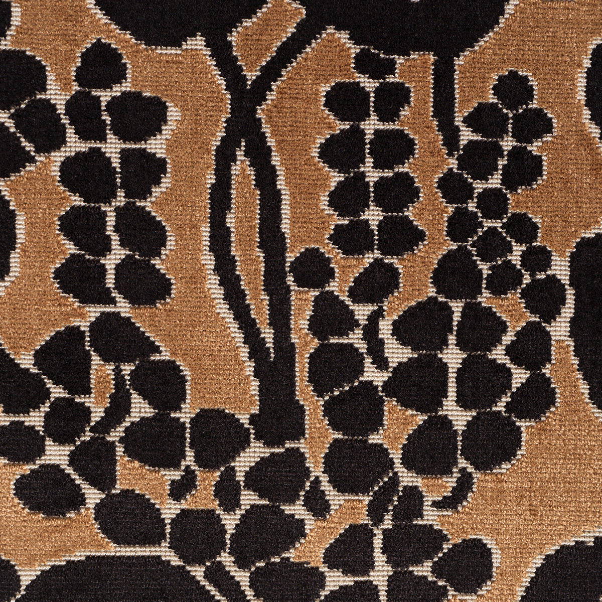 Purchase 84790 | Emelie Velvet, Bronze & Noir - Schumacher Fabric